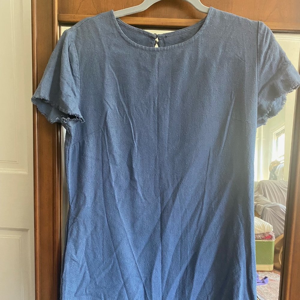 Blue Scoop Dress